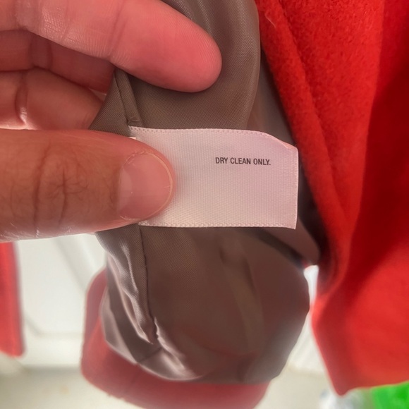 Old Navy Orange Pea Coat - Picture 5 of 6